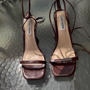 Steve Madden Brown Strappy Sandals